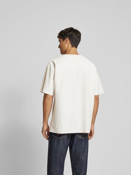 Diesel T-shirt z nadrukiem z logo Biały 5