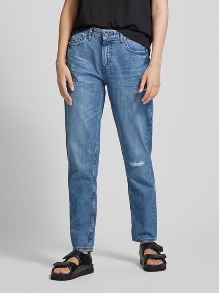 Smith and Soul Baggy fit jeans in een destroyed-look Jeansblauw - 4