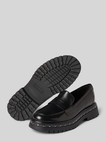 Tamaris Loafer aus echtem Leder Black 4