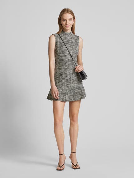 MANGO Minikleid mit Stehkragen Modell 'ALEXIA' Offwhite 1