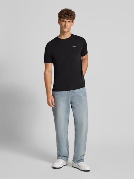 Marc O'Polo DENIM Regular fit T-shirt van puur katoen Zwart - 1