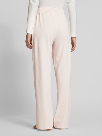 BOSS Straight leg sweatpants met tunnelkoord Lichtroze - 5