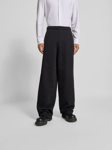 VETEMENTS Sweatbroek met labeldetail Zwart - 4