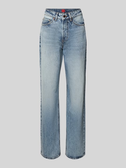 HUGO Straight Fit Jeans aus reiner Baumwolle Modell '937_14' Hellblau 2