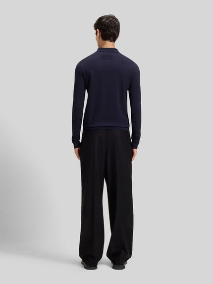 HUGO Slim Fit Poloshirt aus Viskose-Mix Marine 5