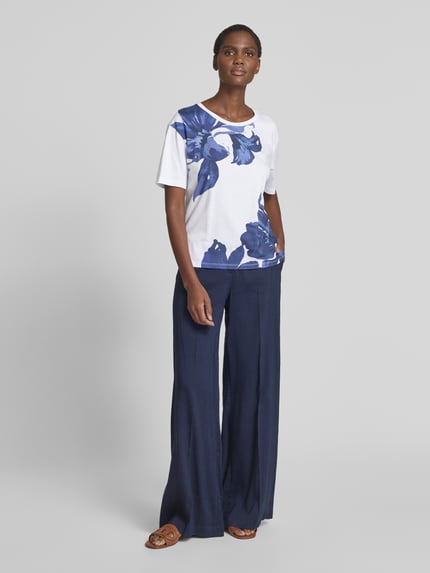 monari T-shirt met ronde hals Offwhite - 1