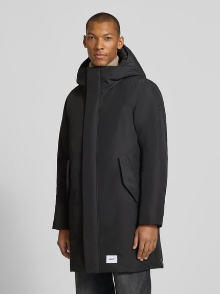 khujo Jacke mit Label-Patch und Kapuze Black 4