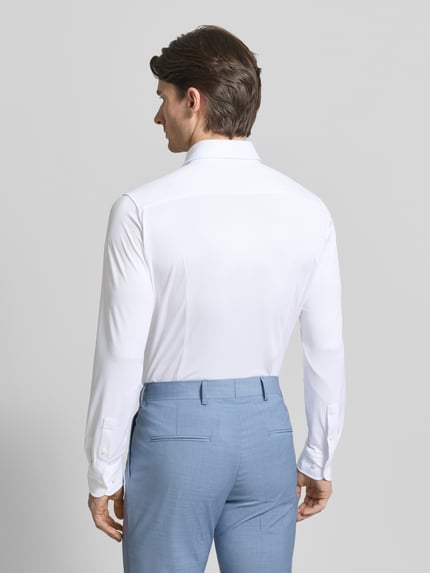 BOSS Slim Fit Businesshemd aus atmungsaktivem Material Modell 'P-HANK-SPREAD' Weiss 5