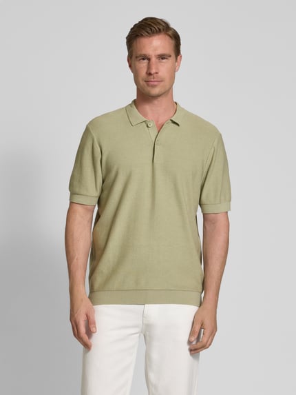 Casual Friday Relaxed Fit Poloshirt mit Strukturmuster Modell 'EDWARD' Lind 4