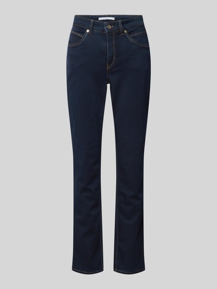 MAC Straight-fit jeans met stretchanteil model 'MELANIE' Marineblauw - 2