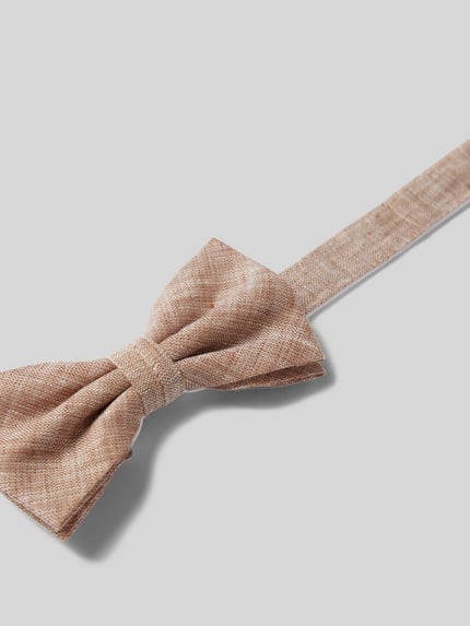 Prince Bowtie Fliege mit Hosenträgern aus reinem Leinen im Set Beige 2
