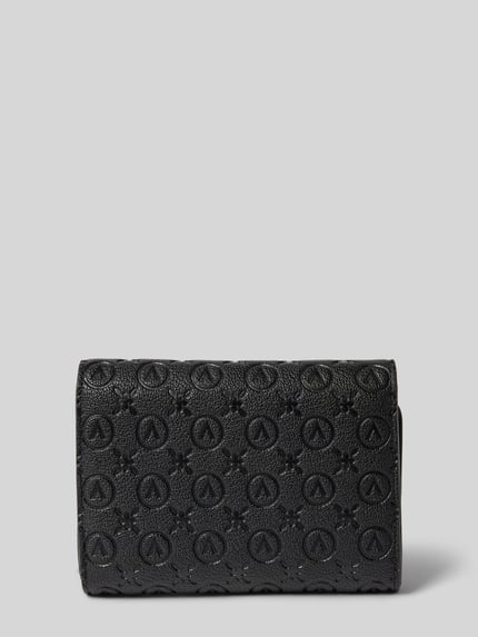 Valentino Bags Portemonnaie mit Allover-Logo-Prägung Modell 'Samba' Black 2