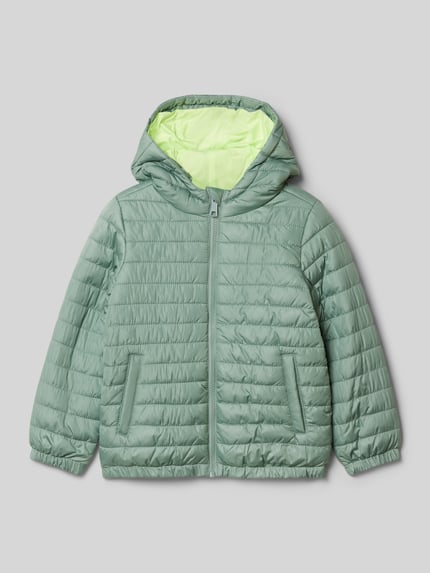 s.Oliver RED LABEL Regular Fit Steppjacke mit Kapuze Lind 1