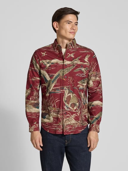 Polo Ralph Lauren Freizeithemd mit Sateen-Finish Bordeaux 4