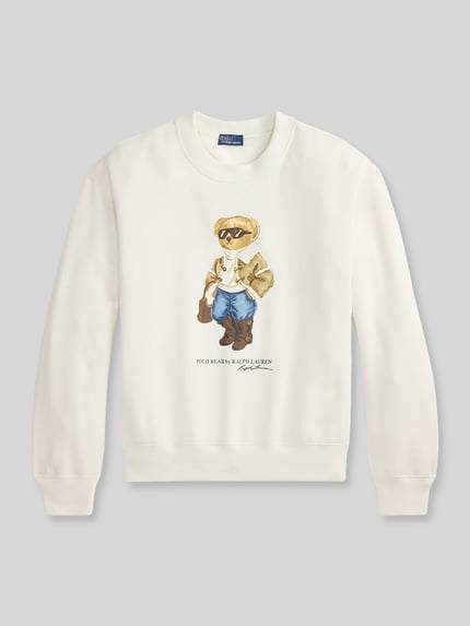 Polo Ralph Lauren Bluza z ikonicznym motywem misia Złamany biały 2