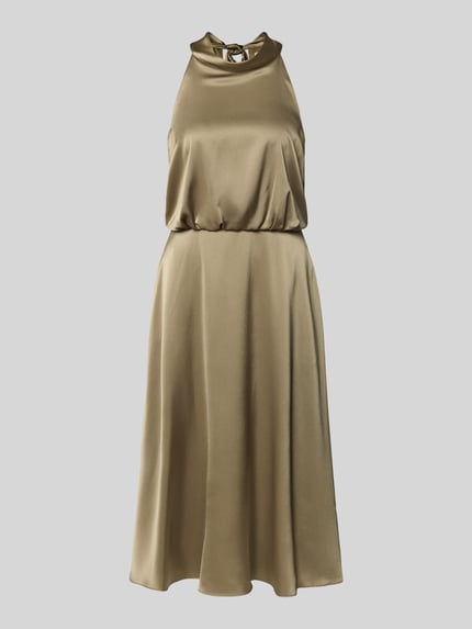 V by Vera Mont Cocktailkleid mit Schnürung und Reißverschluss Gruen 2