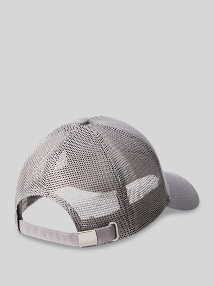 CK Calvin Klein Czapka z daszkiem z wstawką z siateczki i detal z logo Grafitowy 3