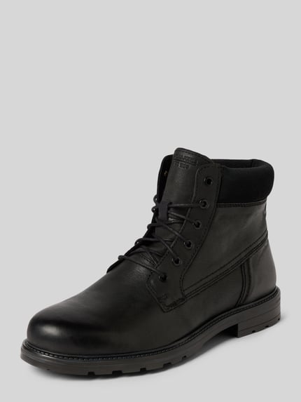 JACK & JONES Schnürstiefel mit Logo-Prägung Modell 'CRANFIELD' Black 1