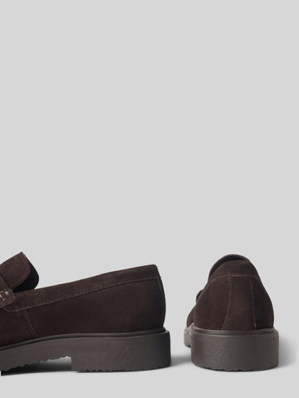 Geox Loafers aus Leder Modell 'MASSIMIANO' Dunkelbraun 2