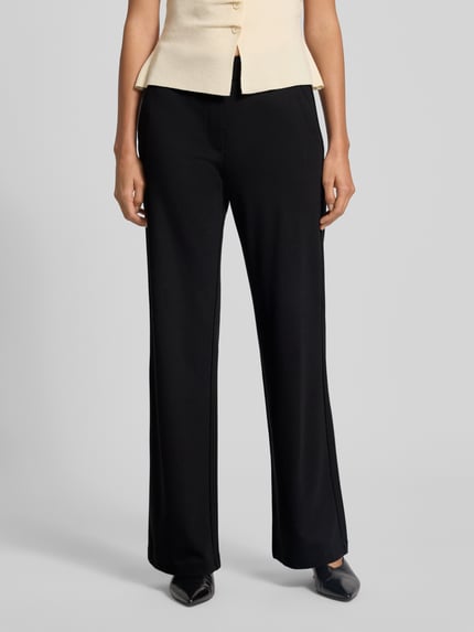 MAC Loose fit stoffen broek van viscosemix, model 'Chiara' Zwart - 4