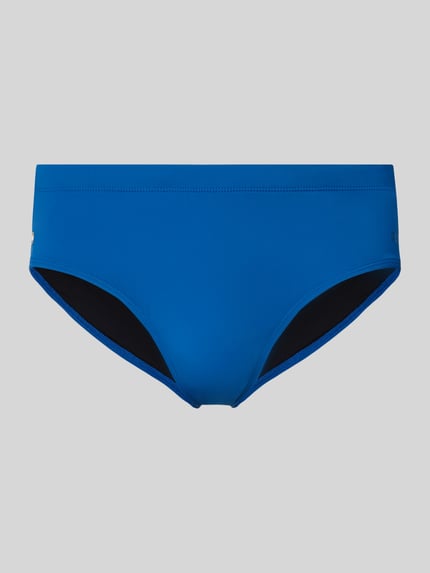 BOSS Badeslip in effen design model 'JOHN' Blauw - 1
