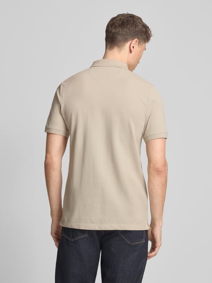 s.Oliver RED LABEL Regular Fit Poloshirt aus reiner Baumwolle Beige 5