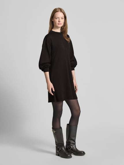 Scotch & Soda Knielanges Kleid mit Label-Detail Black 1