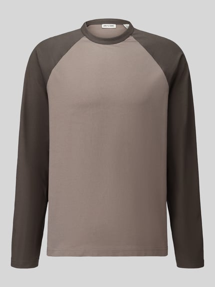 ONLY & SONS Relaxed Fit Longsleeve aus reiner Baumwolle Modell 'HEATON' Hellbraun 2