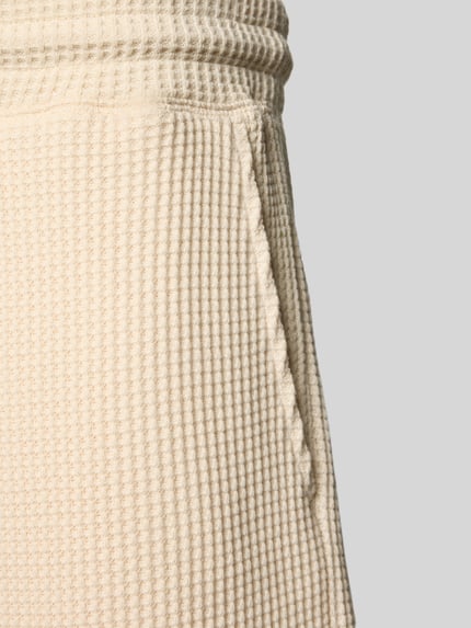 Shiwi Straight Fit Badeshorts mit Strukturmuster Modell 'Ocsar' Sand 2