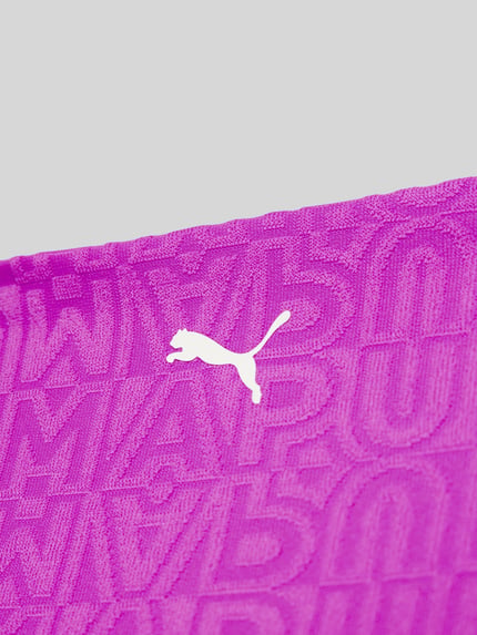 PUMA Figi bikini z fakturowanym wzorem Mocnoróżowy 2