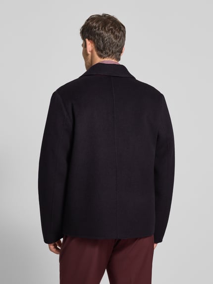 Paul Smith Kurzmantel aus Woll-Mix Marine 5