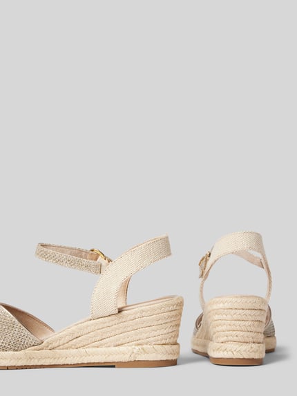 Tamaris Wedges in gevlochten look Goud gemêleerd - 2