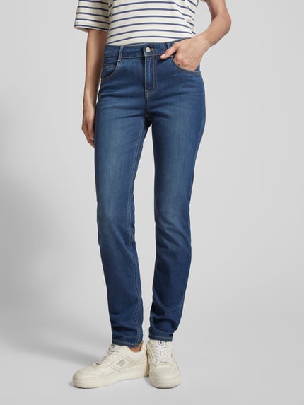 Brax Slim Fit Jeans mit Eingrifftaschen Modell 'Shakira' Blau 4