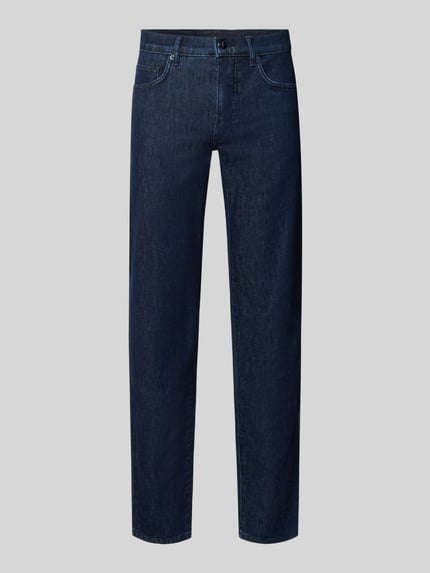 Brax Jeansy o kroju regular fit z mieszanki bawełny i kaszmiru model 'Cadiz' Jeansowy niebieski 2