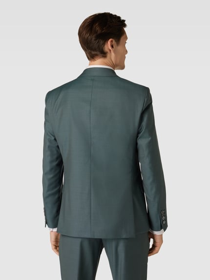 JOOP! COLLECTION 2-knoops colbert van scheerwol, model 'Hawker' Groen - 5