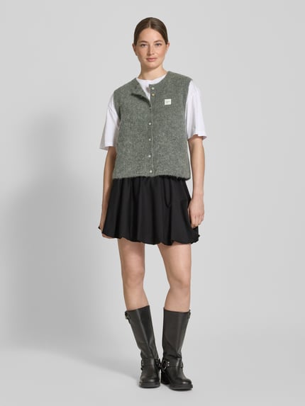 DRYKORN Minirok met wol model 'SEGHA' Zwart - 1