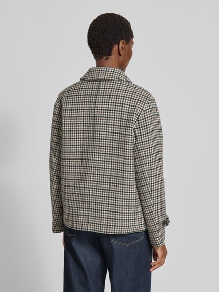 GANT Regular Fit Jacke aus Baumwoll-Mix Modell 'Checked' Ecru 5