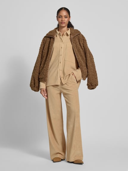 Jake*s Studio Woman Overhemdblouse met knoopsluiting Camel - 1