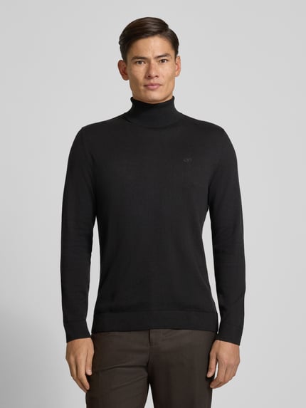 Tom Tailor Golf o kroju regular fit z czystej bawełny Czarny 4
