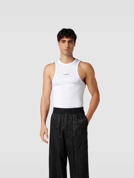 HAN Kjobenhavn Tanktop met labelprint Wit - 4