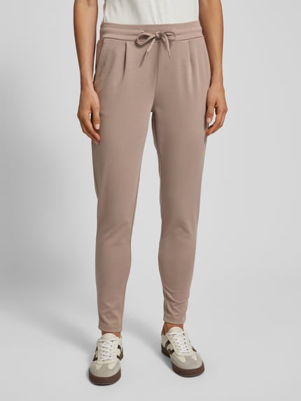 ICHI Sweatpants met tunnelkoord, model 'KATE' Lichtbruin - 4