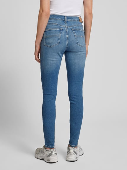 Tommy Jeans Jeansy o kroju skinny fit z 5 kieszeniami model ‘NORA’ Jeansowy niebieski 5
