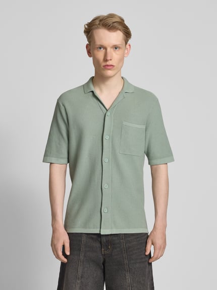 ONLY & SONS Regular Fit Freizeithemd mit Reverskragen Modell 'TONY' Oliv 4