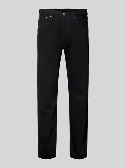 Produktfoto, Wide Leg Fit jeans model '501®' van Levi's®, heren, puur katoen, knoopsluiting, 5-pocketmodel, labelpatch, zwart
