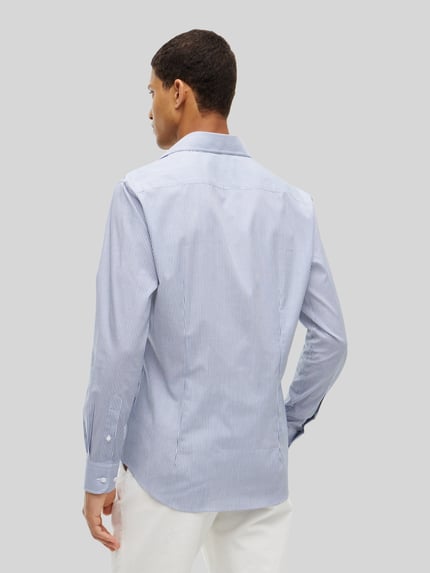 Tommy Hilfiger Slim Fit Businesshemd mit Logo-Stickerei Royal 5