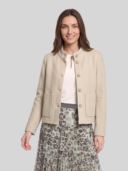 Betty Barclay Kurzblazer mit Stehkragen Beige 4