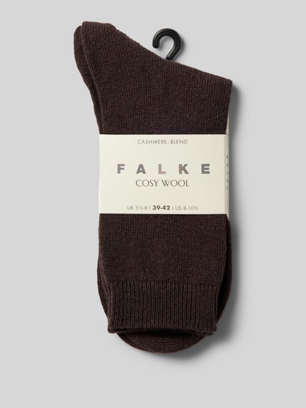 FALKE Sokken met hoogwaardige mix van wol en kasjmier, model 'COSY WOOL' Donkerbruin - 3