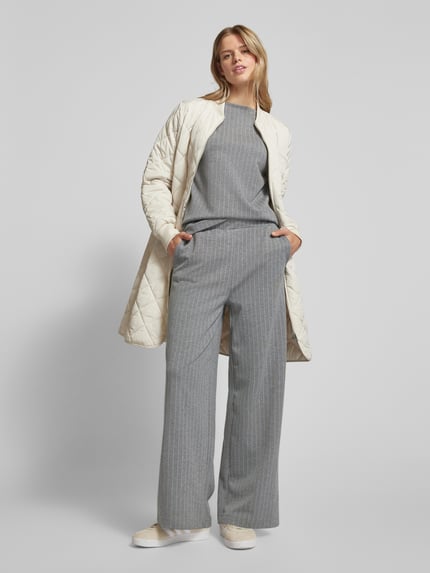 Jake*s Casual Longsleeve met 3/4-mouwen Zilver gemêleerd - 1