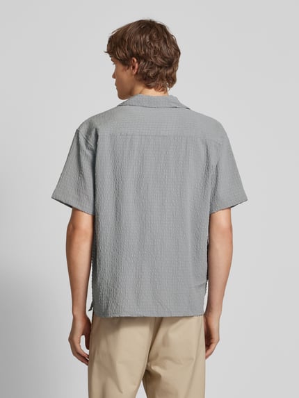 JACK & JONES Freizeithemd mit Knopfleiste Modell 'PABLO' Hellgrau 5