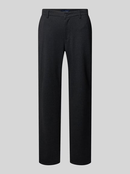 Christian Berg Men Regular Fit Stoffhose mit Viskose-Anteil Dunkelgrau 2